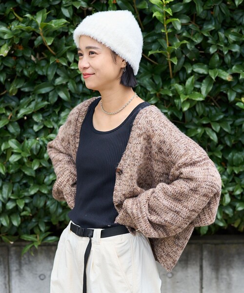 セール】ラメ グラデーション ショートニットカーディガン