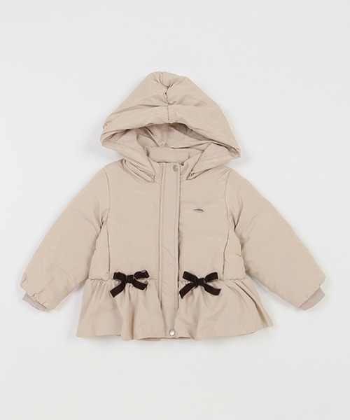 petit main（プティマイン）の「ペプラムダウンジャケット（ブルゾン・キッズ・ラベンダー/ライトベージュ/ネイビー・110cm/120cm/130cm/80ｃｍ/90cm/100cm）」の11枚目の写真