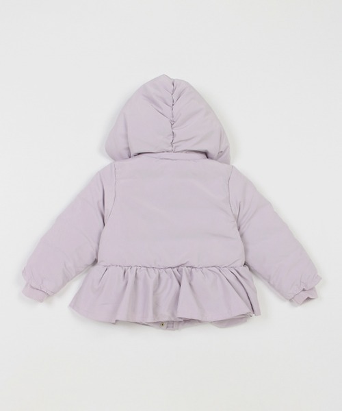 petit main（プティマイン）の「ペプラムダウンジャケット（ブルゾン・キッズ・ラベンダー/ライトベージュ/ネイビー・110cm/120cm/130cm/80ｃｍ/90cm/100cm）」の14枚目の写真