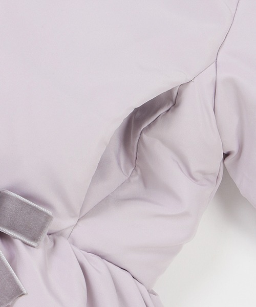 petit main（プティマイン）の「ペプラムダウンジャケット（ブルゾン・キッズ・ラベンダー/ライトベージュ/ネイビー・110cm/120cm/130cm/80ｃｍ/90cm/100cm）」の20枚目の写真