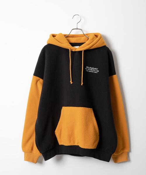 WEGO（ウィゴー）の「WEGO/バイカラーフリースグラフィックプルパーカー（パーカー・メンズ・ブラック/オフホワイト・MEDIUM/LARGE）」の18枚目の写真