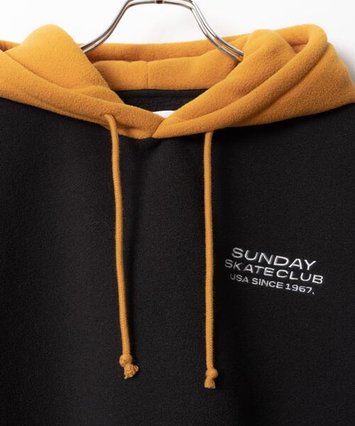 WEGO（ウィゴー）の「WEGO/バイカラーフリースグラフィックプルパーカー（パーカー・メンズ・ブラック/オフホワイト・MEDIUM/LARGE）」の19枚目の写真