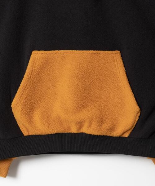 WEGO（ウィゴー）の「WEGO/バイカラーフリースグラフィックプルパーカー（パーカー・メンズ・ブラック/オフホワイト・MEDIUM/LARGE）」の21枚目の写真