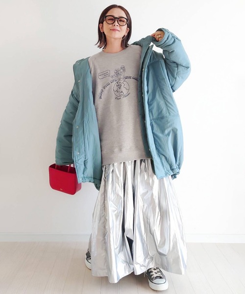 notch.(ノッチ)の「【 notch. by yui 】2WAYモンスターコート(その他アウター・レディース・ブルー/オフホワイト/ブラック・M)」の6枚目の写真