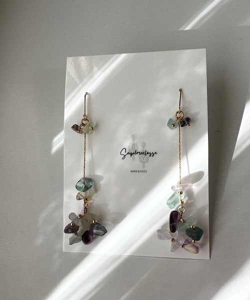 CERCA（チェルカ）の「Supreme classe/shimmer(両耳用）（ピアス（両耳用）・レディース・ホワイト/ブラック/ブラウン/ブルー/その他1/パープル/その他・FREE）」の8枚目の写真
