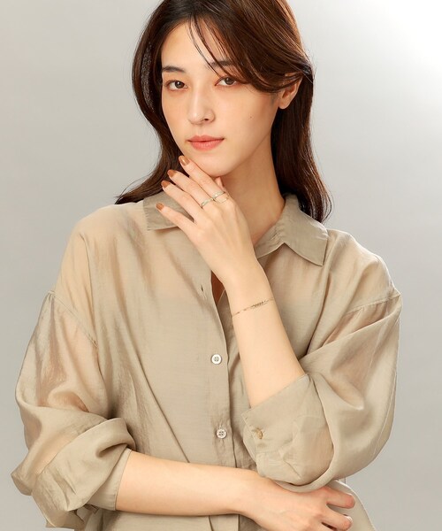 COCOSHNIK(ココシュニック)の「K10ブロックカット リング(リング・レディース・イエローゴールド・10号/12号/14号)」の6枚目の写真