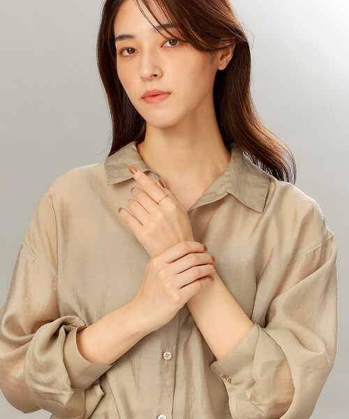 COCOSHNIK(ココシュニック)の「K10ブロックカット リング(リング・レディース・イエローゴールド・10号/12号/14号)」の7枚目の写真