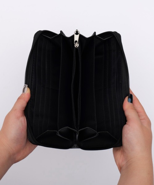 DEVICE(デバイス)の「ライダースジャケット デザイン ラウンド長財布 ウォレット(財布・メンズ・ブラック・FREE)」の15枚目の写真