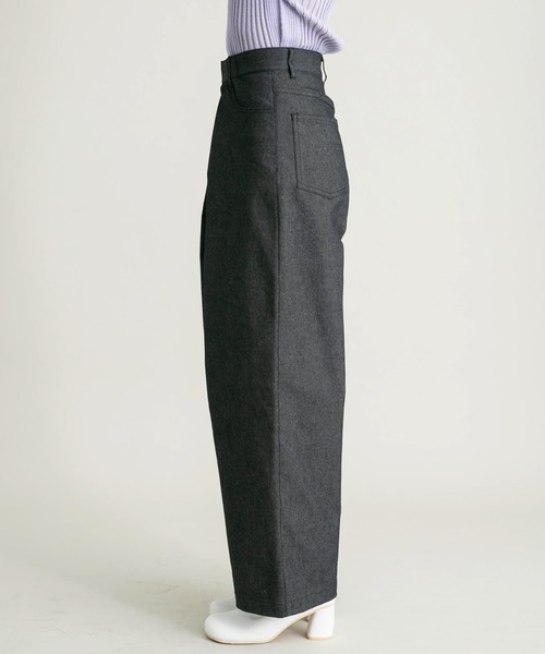 KBF（ケイビーエフ）の「フロントタックWIDEパンツ（その他パンツ・レディース・カーキ/ブラック・36/38）」の21枚目の写真