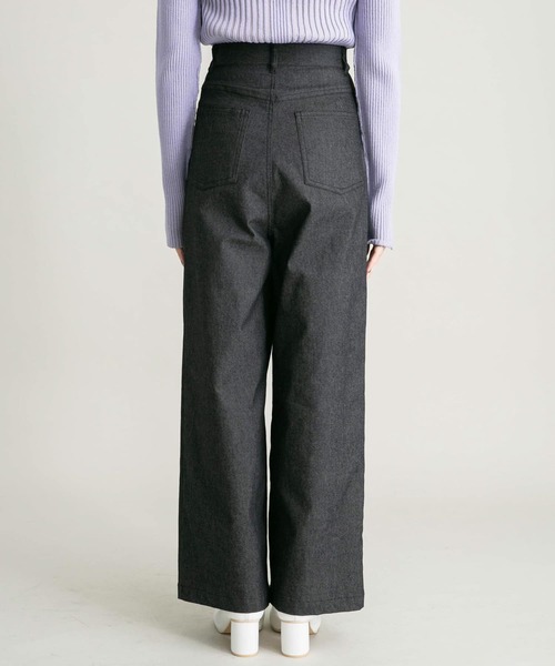 KBF（ケイビーエフ）の「フロントタックWIDEパンツ（その他パンツ・レディース・カーキ/ブラック・36/38）」の22枚目の写真
