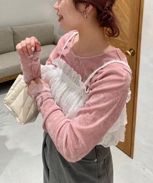 Kastane | ベロアチュールロンTEE(Tシャツ/カットソー)