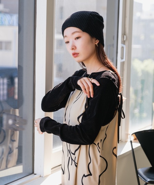 Kastane（カスタネ）の「ベロアチュールロンTEE（Tシャツ/カットソー・レディース・ブラック/ピンク/アイボリー/ライトグレー・FREE）」の11枚目の写真