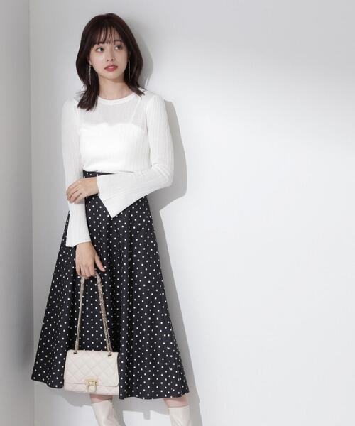 PROPORTION BODY DRESSING（プロポーションボディドレッシング）の「ランダムリブシアーフレアスリーブニット / 1214170105（ニット/セーター・レディース・ブラック/ピンク/ホワイト系その他・FREE）」の12枚目の写真