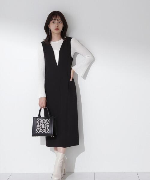 PROPORTION BODY DRESSING（プロポーションボディドレッシング）の「ランダムリブシアーフレアスリーブニット / 1214170105（ニット/セーター・レディース・ブラック/ピンク/ホワイト系その他・FREE）」の15枚目の写真