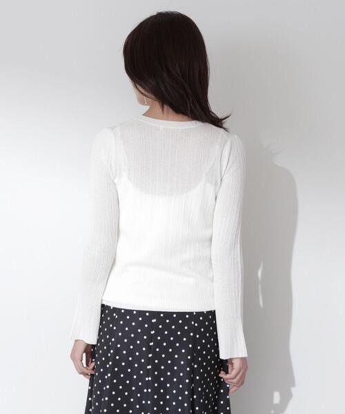 PROPORTION BODY DRESSING（プロポーションボディドレッシング）の「ランダムリブシアーフレアスリーブニット / 1214170105（ニット/セーター・レディース・ブラック/ピンク/ホワイト系その他・FREE）」の21枚目の写真