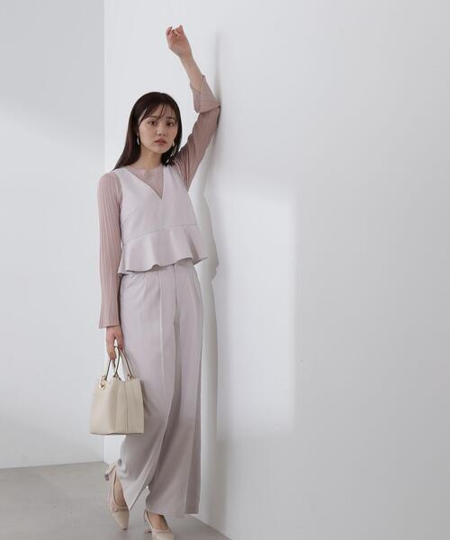 PROPORTION BODY DRESSING（プロポーションボディドレッシング）の「ランダムリブシアーフレアスリーブニット / 1214170105（ニット/セーター・レディース・ブラック/ピンク/ホワイト系その他・FREE）」の19枚目の写真