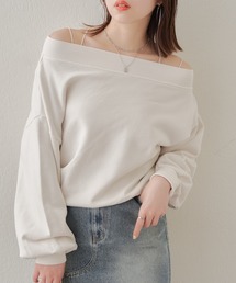 ピグメントオフショルスウェット