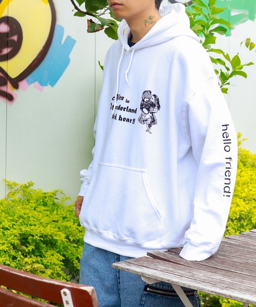 AFYF(エーエフワイエフ)の「AFYF GILDAN BODYSOUVENIR HOODED SW3/ギルダンボディ スーベニアフーディ スウェットパーカー(パーカー・メンズ・ホワイト系その他2/ブラック系その他2/ブラック系その他/ホワイト系その他/ブラック系その他7/ブラック系/ホワイト系その他3/ブラック系その他4/ブラック系その他6/ホワイト系その他5/ホワイト系その他6/ホワイト系その他7/ホワイト系/ホワイト系その他4/ブラック系その他3/ブラック系その他5・FREE)」の3枚目の写真