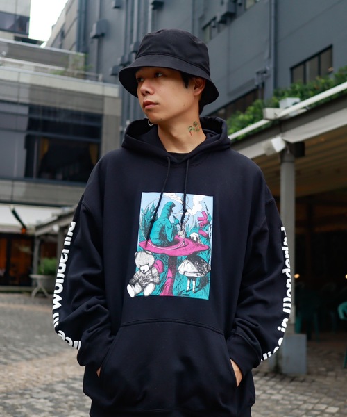 【AFYF】　ビックシルエットパーカー AFYF（エーエフワイエフ）の「AFYF VANDALISMBACK ZIP PARKA