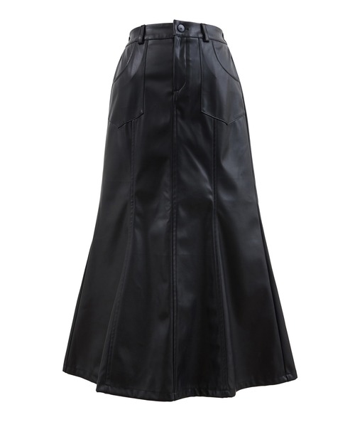 PUNYUS（プニュズ）の「合皮マーメイドスカート（スカート・レディース・ブラック・4/3/2/1）」の3枚目の写真