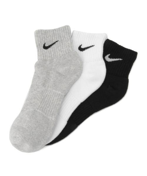 NIKE（ナイキ）の「NIKE / 3P クォーター ソックス（ソックス/靴下・メンズ・その他1/ホワイト・ONE SIZE）」の2枚目の写真