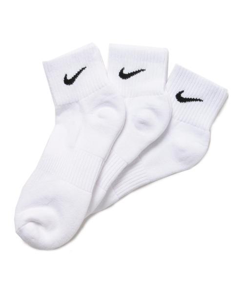 NIKE（ナイキ）の「NIKE / 3P クォーター ソックス（ソックス/靴下・メンズ・その他1/ホワイト・ONE SIZE）」の4枚目の写真