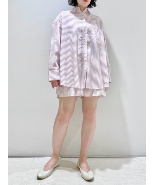 gelato pique（ジェラートピケ）の「ストライプシャツ（ルームウェア