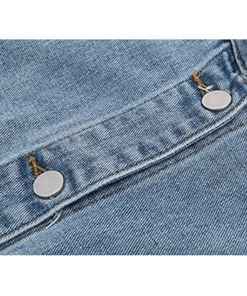 Miniministore(ミニミニストア)の「デニムベスト ジレ レディース 重ね着(ベスト・レディース・サックスブルー/ブラック・FREE)」の20枚目の写真