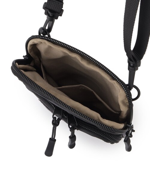 ITS'DEMO（イッツデモ）の「◆【ポケ4／撥水／ユニセックスOK／お出かけにおススメ】ナイロンスマホショルダー（ショルダーバッグ・レディース・ブラック/ライトベージュ/パープル・00）」の15枚目の写真