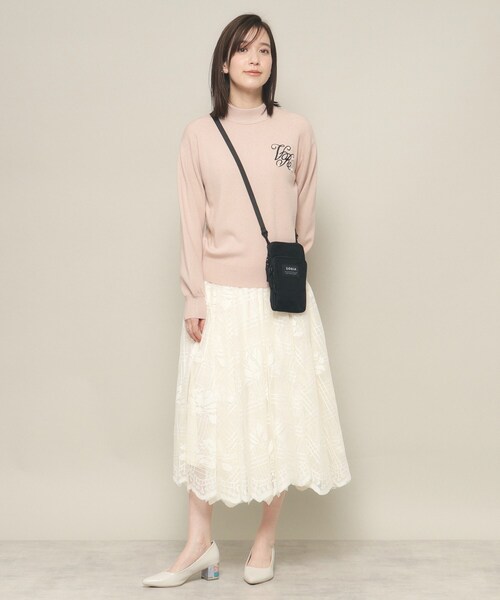 ITS'DEMO（イッツデモ）の「◆【ポケ4／撥水／ユニセックスOK／お出かけにおススメ】ナイロンスマホショルダー（ショルダーバッグ・レディース・ブラック/ライトベージュ/パープル・00）」の20枚目の写真