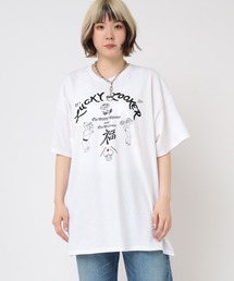 RNA | M2210 ラッキーロゴプリント半Tシャツ(Tシャツ/カットソー)