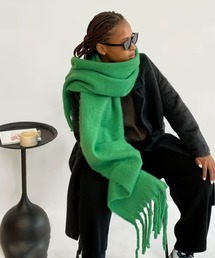 オーラリー AURALEE ストール マフラー カーキ 緑 グリーン ◇AURALEE（オーラリー）LIGHT CASHMERE ニットストール（ストール