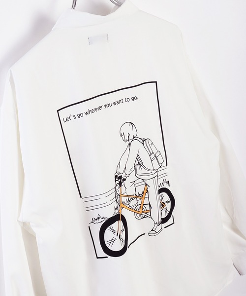 WESTSEA(ウエストシー)の「The Tasogare Girl / 黄昏ガール とろみシャツ 長袖(シャツ/ブラウス・メンズ・ホワイト/ブラック/ブルー系その他/ホワイト系その他/ブラック系その他/ブルー・L/M)」の3枚目の写真