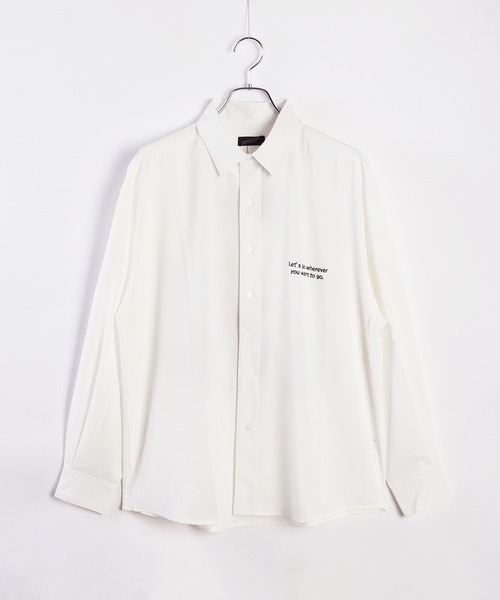 WESTSEA(ウエストシー)の「The Tasogare Girl / 黄昏ガール とろみシャツ 長袖(シャツ/ブラウス・メンズ・ホワイト/ブラック/ブルー系その他/ホワイト系その他/ブラック系その他/ブルー・L/M)」の7枚目の写真