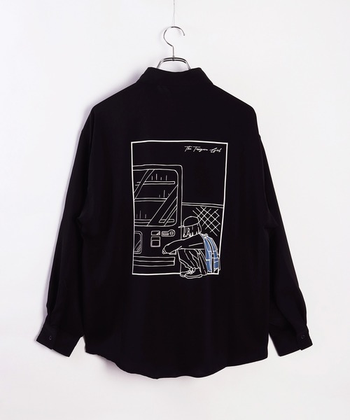 WESTSEA(ウエストシー)の「The Tasogare Girl / 黄昏ガール とろみシャツ 長袖(シャツ/ブラウス・メンズ・ホワイト/ブラック/ブルー系その他/ホワイト系その他/ブラック系その他/ブルー・L/M)」の19枚目の写真