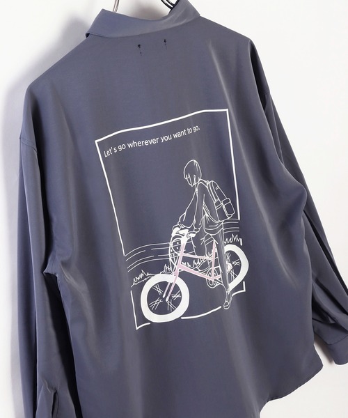 WESTSEA(ウエストシー)の「The Tasogare Girl / 黄昏ガール とろみシャツ 長袖(シャツ/ブラウス・メンズ・ホワイト/ブラック/ブルー系その他/ホワイト系その他/ブラック系その他/ブルー・L/M)」の18枚目の写真