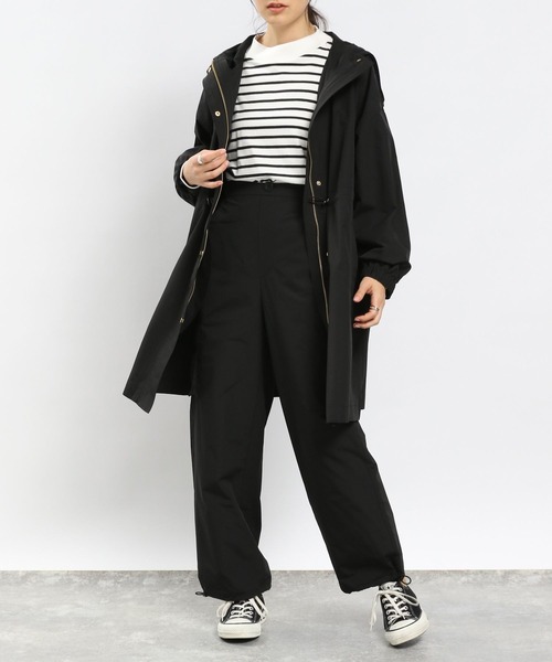 GLOBAL WORK Smile Seed Store（グローバルワーク スマイルシードストア）の「撥水ＵＶロングブルゾン/994483（ブルゾン・レディース・ブラック/アイボリー・MEDIUM/LARGE/X-LARGE/SMALL）」の4枚目の写真