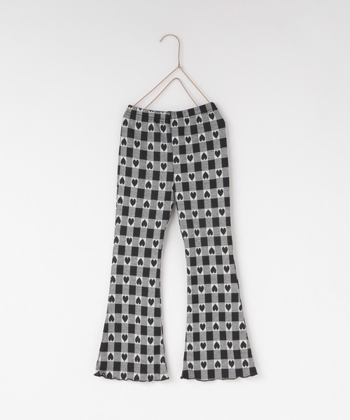 LOWRYS FARM(ローリーズファーム)の「ハートカットジャガードフレアパンツ 107986(その他パンツ・キッズ・ブラック/ブルー/レッド・140cm/130cm/120cm/110cm/150cm)」の2枚目の写真