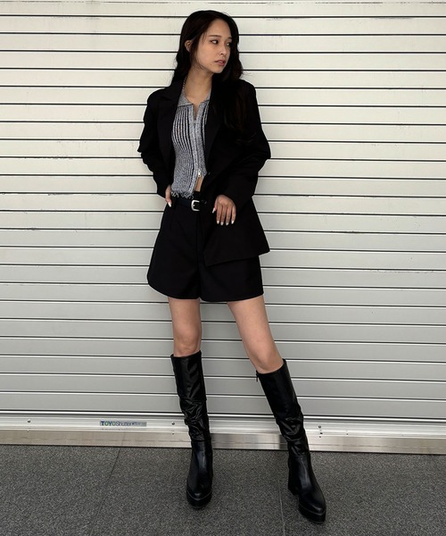 ENVYM（アンビー）の「シングルテーラードジャケット（テーラードジャケット・レディース・ピンク/ブラック・FREE）」の11枚目の写真