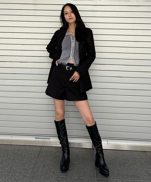 ENVYM（アンビー）の「シングルテーラードジャケット（テーラードジャケット・レディース・ピンク/ブラック・FREE）」の12枚目の写真