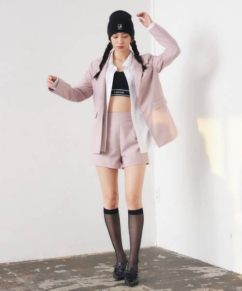 ENVYM（アンビー）の「シングルテーラードジャケット（テーラードジャケット・レディース・ピンク/ブラック・FREE）」の20枚目の写真