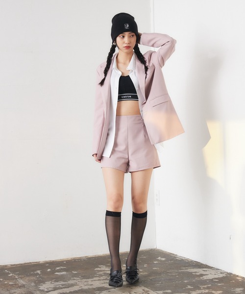 ENVYM（アンビー）の「シングルテーラードジャケット（テーラードジャケット・レディース・ピンク/ブラック・FREE）」の21枚目の写真