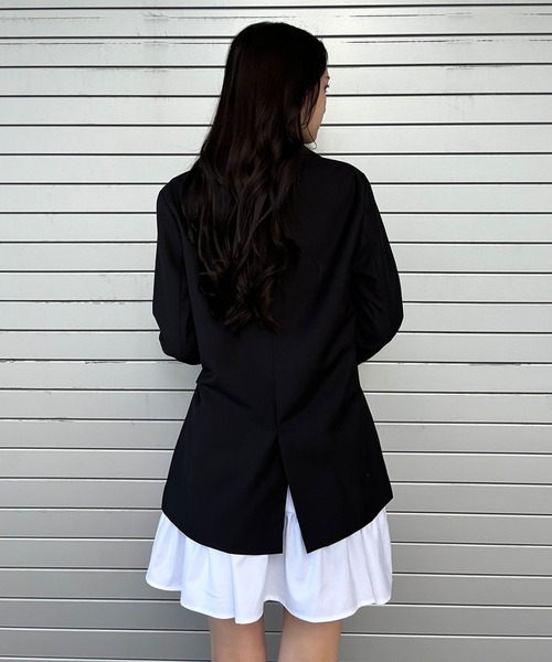 ENVYM（アンビー）の「シングルテーラードジャケット（テーラードジャケット・レディース・ピンク/ブラック・FREE）」の14枚目の写真