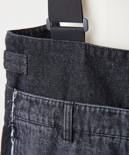 ear PAPILLONNER（イアパピヨネ）の「《セットアップ可》デニムサロペット【SUM1 STYLE(スミスタイル)】（サロペット/オーバーオール・レディース・ライトグレー/ダークグレー・FREE）」の13枚目の写真