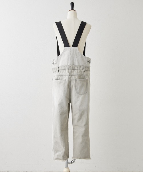 ear PAPILLONNER（イアパピヨネ）の「《セットアップ可》デニムサロペット【SUM1 STYLE(スミスタイル)】（サロペット/オーバーオール・レディース・ライトグレー/ダークグレー・FREE）」の17枚目の写真