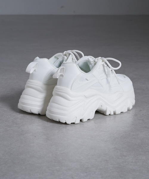 RAY CASSIN（レイカズン）の「レースアップダッドスニーカー（スニーカー・レディース・ブラック/ホワイト・SMALL/MEDIUM/LARGE）」の20枚目の写真