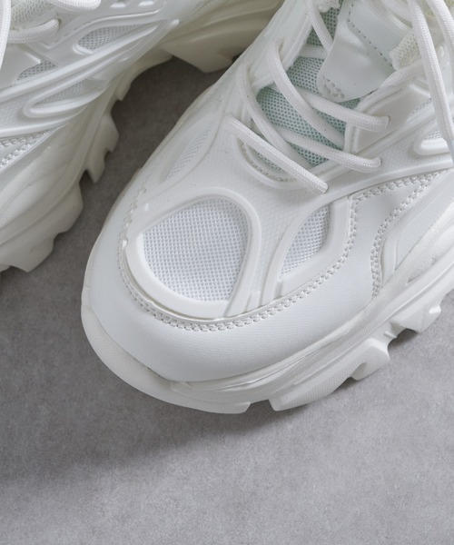 RAY CASSIN（レイカズン）の「レースアップダッドスニーカー（スニーカー・レディース・ブラック/ホワイト・SMALL/MEDIUM/LARGE）」の21枚目の写真