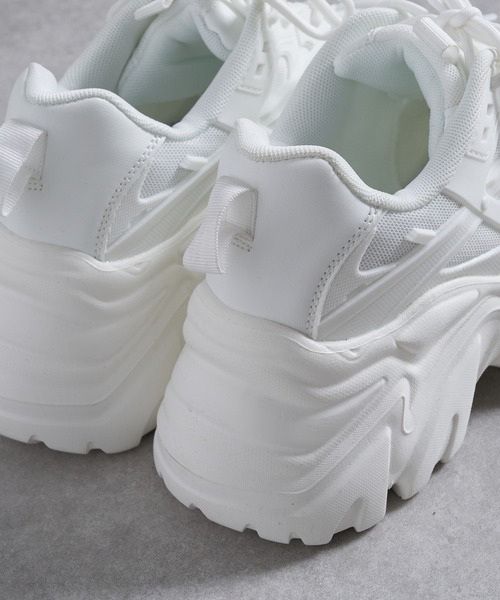 RAY CASSIN（レイカズン）の「レースアップダッドスニーカー（スニーカー・レディース・ブラック/ホワイト・SMALL/MEDIUM/LARGE）」の22枚目の写真