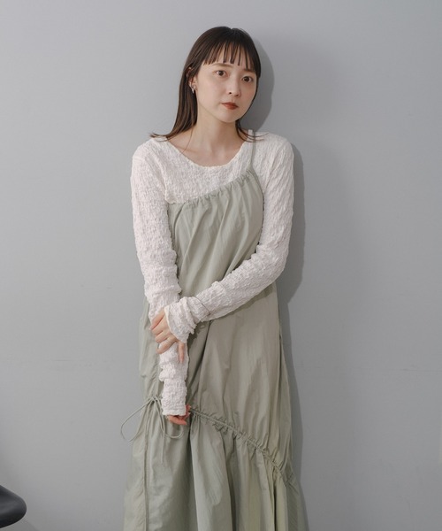 Kastane（カスタネ）の「クラッシュジャガードプルオーバー（Tシャツ/カットソー・レディース・ライム/アイボリー/ブラック・FREE）」の7枚目の写真