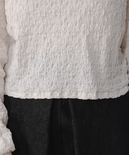 Kastane（カスタネ）の「クラッシュジャガードプルオーバー（Tシャツ/カットソー・レディース・ライム/アイボリー/ブラック・FREE）」の15枚目の写真